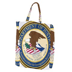 Seal Of Executive Office For Immigration Review Giant Grocery Tote by abbeyz71