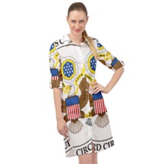 Seal Of United States Court Of Appeals For Third Circuit Long Sleeve Mini Shirt Dress by abbeyz71