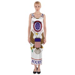 Seal Of United States Court Of Appeals For Fourth Circuit Fitted Maxi Dress by abbeyz71