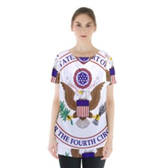 Seal Of United States Court Of Appeals For Fourth Circuit Skirt Hem Sports Top by abbeyz71