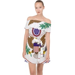 Seal Of United States Court Of Appeals For Fourth Circuit Off Shoulder Chiffon Dress by abbeyz71