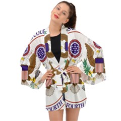 Seal Of United States Court Of Appeals For Fourth Circuit Long Sleeve Kimono by abbeyz71