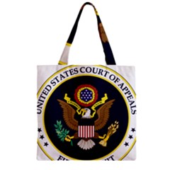 Seal Of United States Court Of Appeals For Fifth Circuit Zipper Grocery Tote Bag by abbeyz71