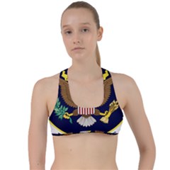 Seal Of United States Court Of Appeals For Fifth Circuit Criss Cross Racerback Sports Bra by abbeyz71
