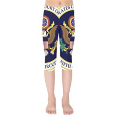 Seal Of United States Court Of Appeals For Fifth Circuit Kids  Capri Leggings  by abbeyz71