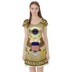 Seal Of United States Court Of Appeals For Seventh Circuit Short Sleeve Skater Dress by abbeyz71