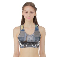 Seal Of United States Court Of Appeals For Ninth Circuit  Sports Bra With Border by abbeyz71