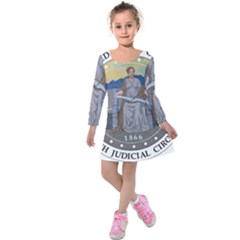 Seal of United States Court of Appeals for Ninth Circuit  Kids  Long Sleeve Velvet Dress
