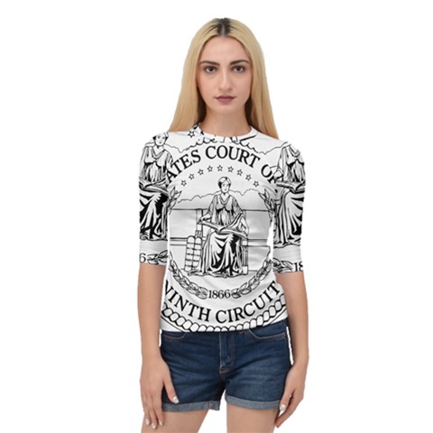 Seal Of United States Court Of Appeals For Ninth Circuit Quarter Sleeve Raglan Tee by abbeyz71