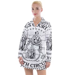 Seal Of United States Court Of Appeals For Ninth Circuit Women s Long Sleeve Casual Dress