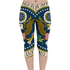 Seal Of United States Court Of Appeals For Federal Circuit Velvet Capri Leggings  by abbeyz71