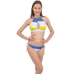 Flag Of Hazaristan Cross Front Halter Bikini Set by abbeyz71