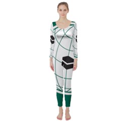 Flag Of The Organization Of Islamic Cooperation Long Sleeve Catsuit by abbeyz71