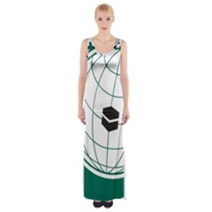 Flag Of The Organization Of Islamic Cooperation Thigh Split Maxi Dress by abbeyz71