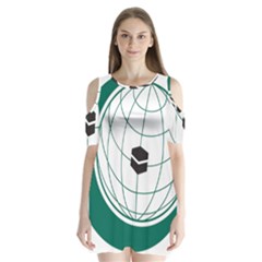 Flag Of The Organization Of Islamic Cooperation Shoulder Cutout Velvet One Piece by abbeyz71