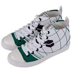 Flag Of The Organization Of Islamic Cooperation Women s Mid-top Canvas Sneakers by abbeyz71