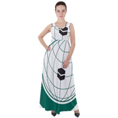 Flag Of The Organization Of Islamic Cooperation Empire Waist Velour Maxi Dress by abbeyz71