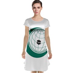 Flag Of The Organization Of Islamic Cooperation Cap Sleeve Nightdress by abbeyz71