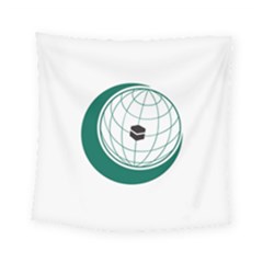 Flag Of The Organization Of Islamic Cooperation Square Tapestry (small) by abbeyz71