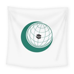 Flag Of The Organization Of Islamic Cooperation Square Tapestry (large) by abbeyz71