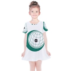 Flag Of The Organization Of Islamic Cooperation Kids  Simple Cotton Dress by abbeyz71