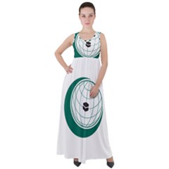 Flag Of The Organization Of Islamic Cooperation Empire Waist Velour Maxi Dress by abbeyz71