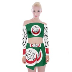 Flag Of The Organization Of Islamic Cooperation, 1981-2011 Off Shoulder Top With Mini Skirt Set by abbeyz71