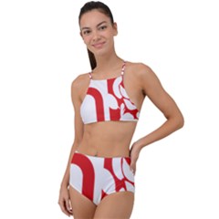 Logo Of Scottish Labour Party High Waist Tankini Set by abbeyz71