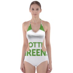 Logo Of Scottish Green Party Cut-out One Piece Swimsuit by abbeyz71
