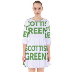 Logo Of Scottish Green Party Smock Dress by abbeyz71