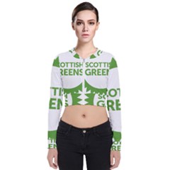 Logo Of Scottish Green Party Long Sleeve Zip Up Bomber Jacket by abbeyz71