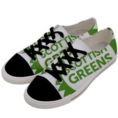 Logo Of Scottish Green Party Men s Low Top Canvas Sneakers by abbeyz71