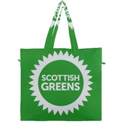 Flag Of Scottish Green Party Canvas Travel Bag by abbeyz71