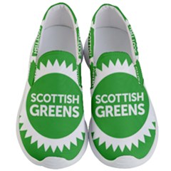 Flag Of Scottish Green Party Men s Lightweight Slip Ons by abbeyz71