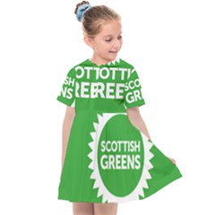 Flag Of Scottish Green Party Kids  Sailor Dress by abbeyz71