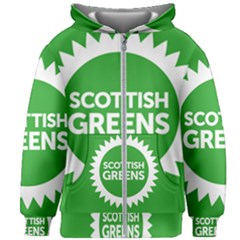 Flag Of Scottish Green Party Kids  Zipper Hoodie Without Drawstring by abbeyz71