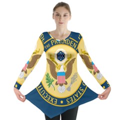 Flag Of The Executive Office Of The President Of The United States Long Sleeve Tunic  by abbeyz71