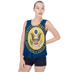 Flag Of The Executive Office Of The President Of The United States Bubble Hem Chiffon Tank Top by abbeyz71