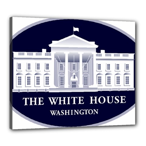 Logo Of The White House  Canvas 24  X 20  (stretched) by abbeyz71