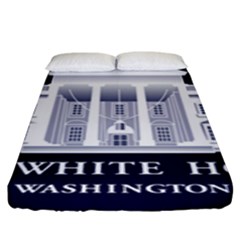 Logo Of The White House  Fitted Sheet (king Size)