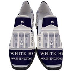 Logo Of The White House  Women Slip On Heel Loafers by abbeyz71