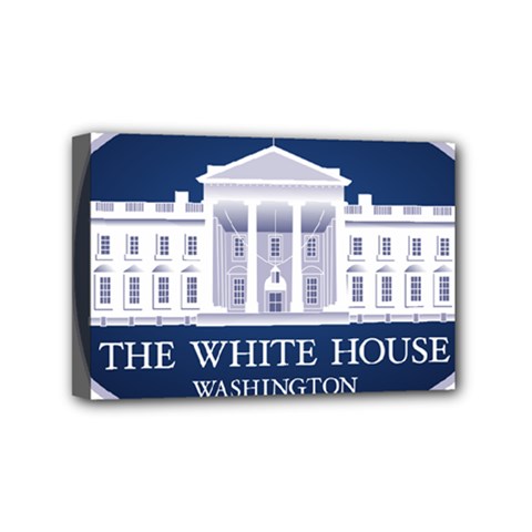 Logo Of The White House  Mini Canvas 6  X 4  (stretched) by abbeyz71