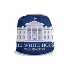 Logo Of The White House  Drawstring Pouch (large) by abbeyz71