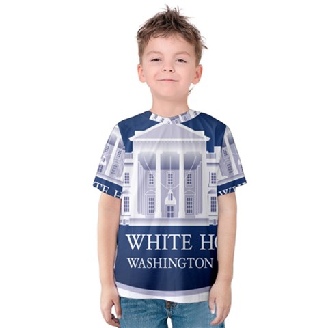 Logo Of The White House  Kids  Cotton Tee by abbeyz71