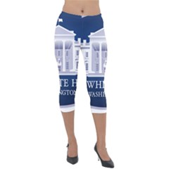 Logo Of The White House  Lightweight Velour Capri Leggings  by abbeyz71