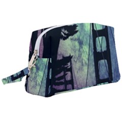 Bridge Construction Trees Wristlet Pouch Bag (large) by Simbadda