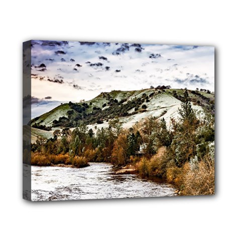 River Hills Evening California Canvas 10  X 8  (stretched) by Simbadda
