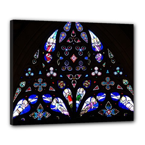 Arcelona Cathedral Spain Canvas 20  X 16  (stretched) by Simbadda