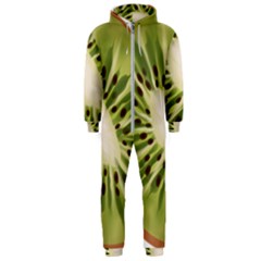 Kiwi Fruit Fresh Green Tasty Food Hooded Jumpsuit (men)  by Simbadda