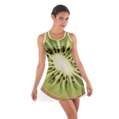 Kiwi Fruit Fresh Green Tasty Food Cotton Racerback Dress by Simbadda